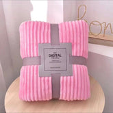 Double Bed Ribbed Soft AC Blankets
