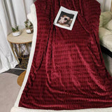 All Seasons Double Bed Sherpa Throw Blankets