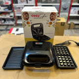 COSY Croque 3 in 1 Sandwich, Waffle & Grill Maker