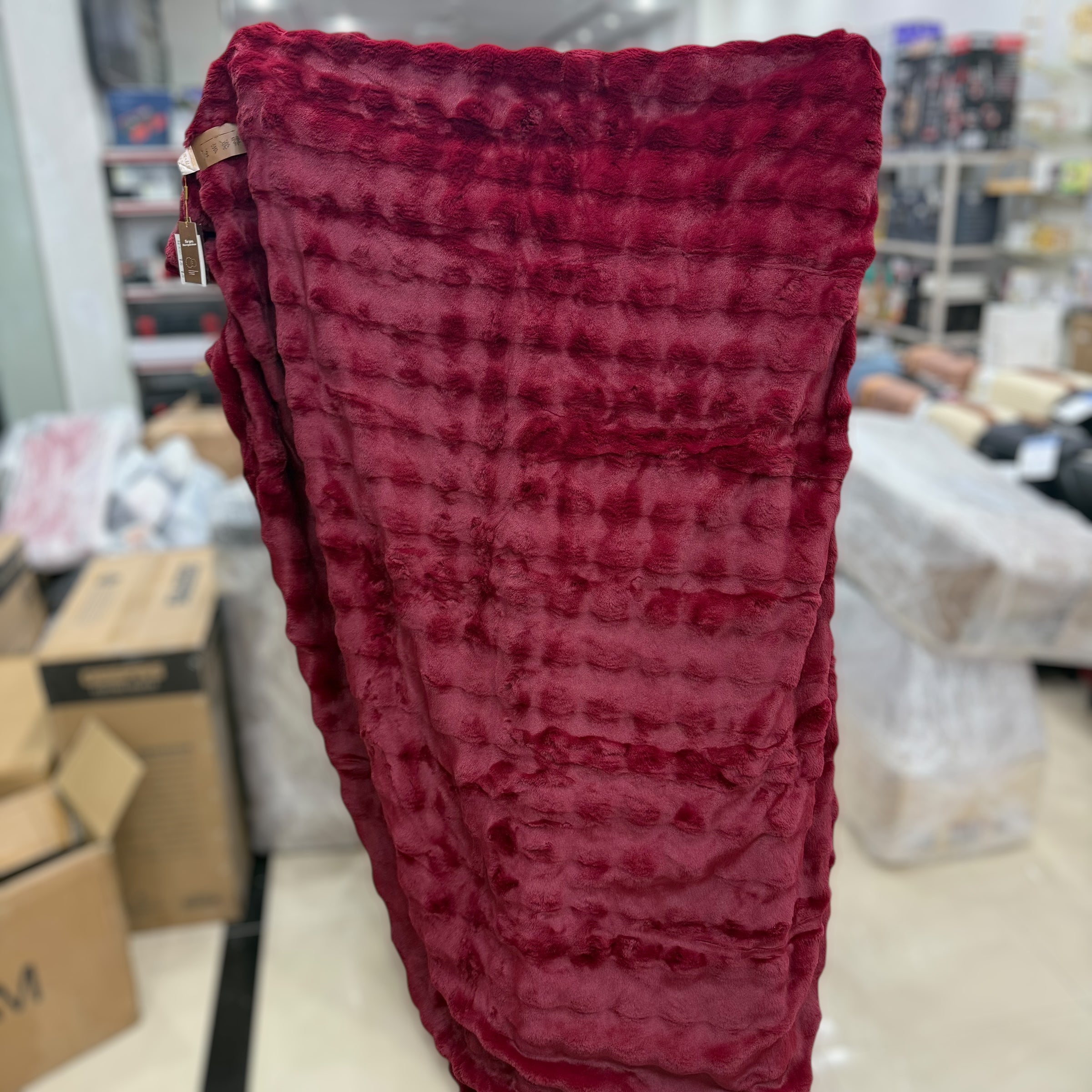 Obaolan Mink Velvet Series Shaggy Double Bed Blanket