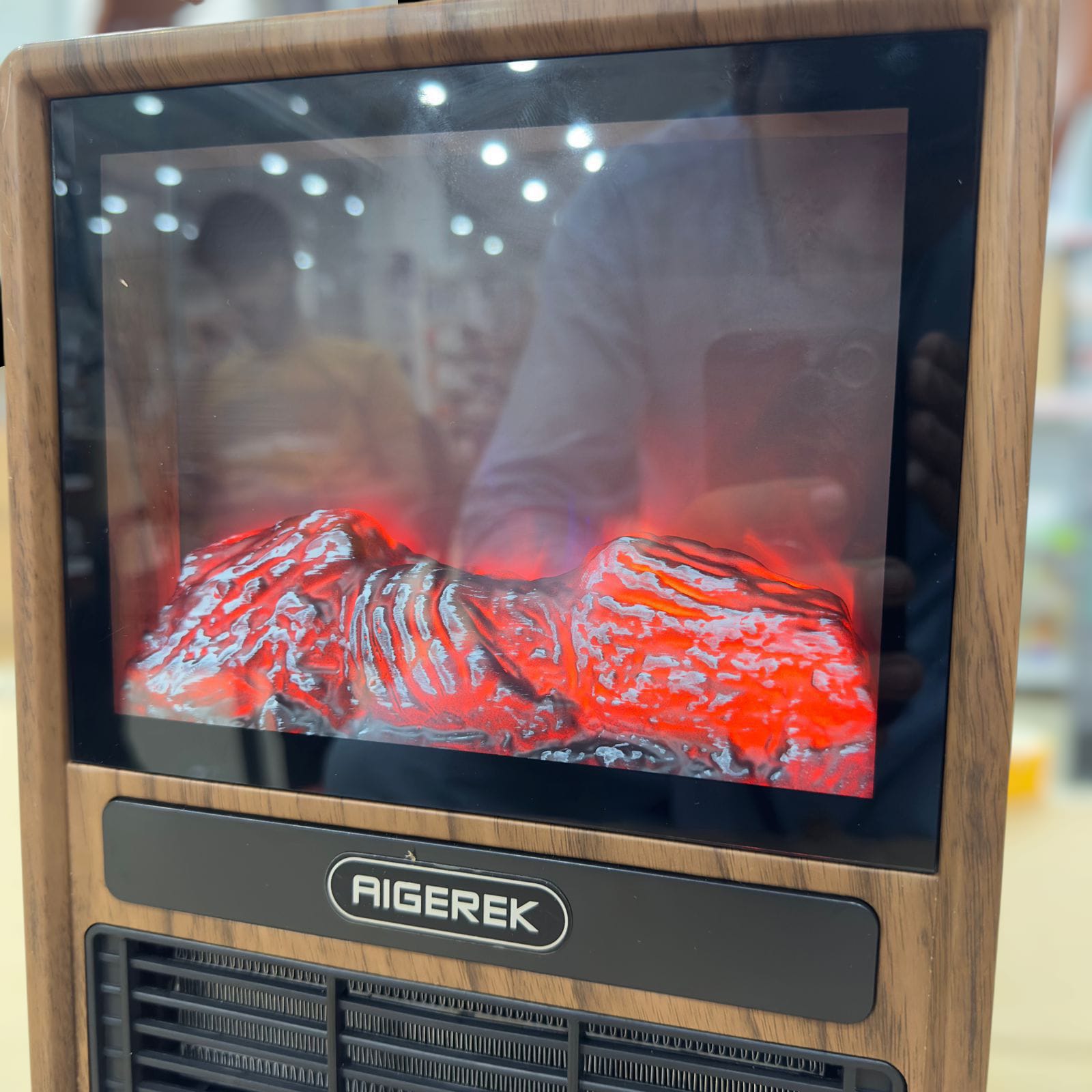 Aigerek 3D Fireplace Electric Heater