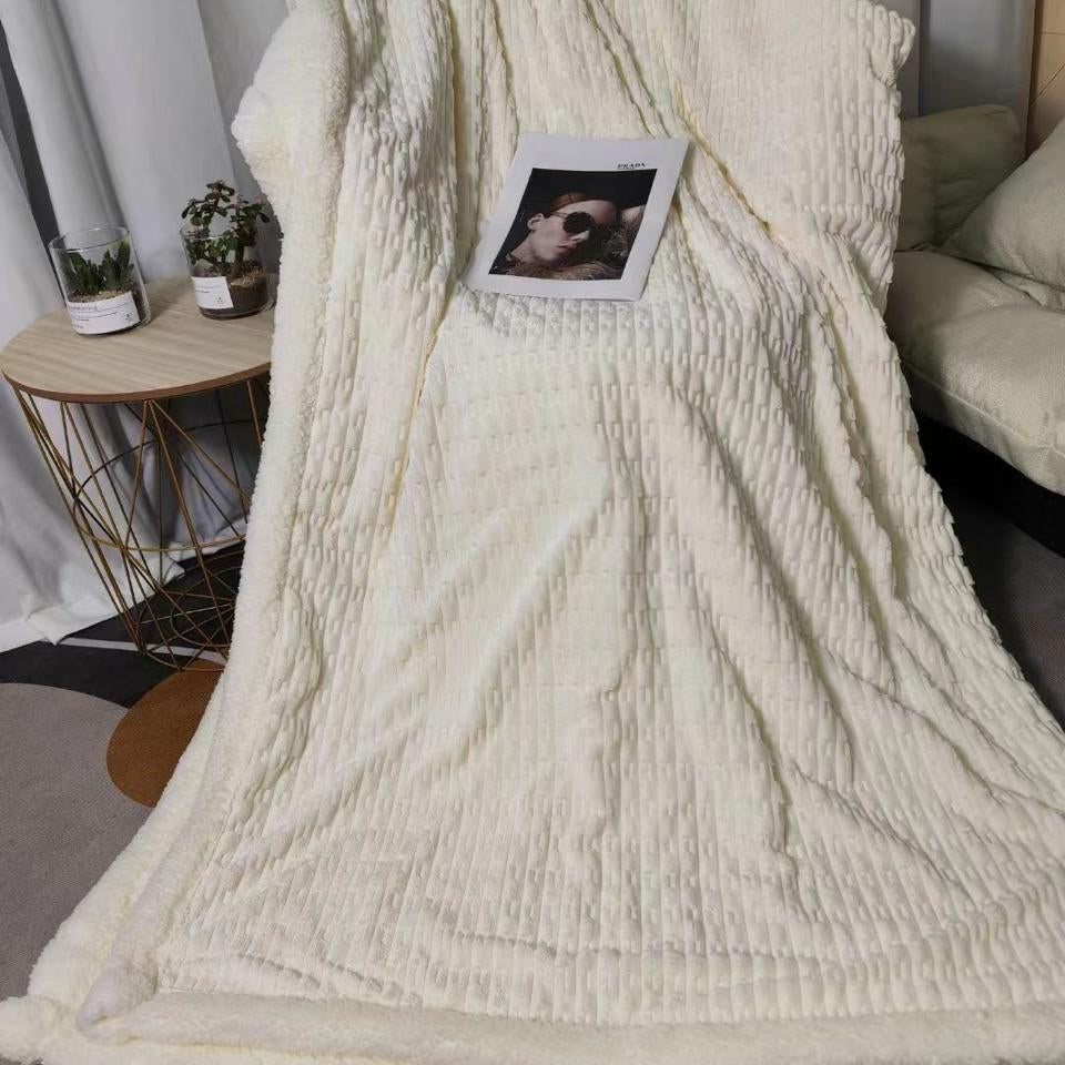 All Seasons Double Bed Sherpa Throw Blankets