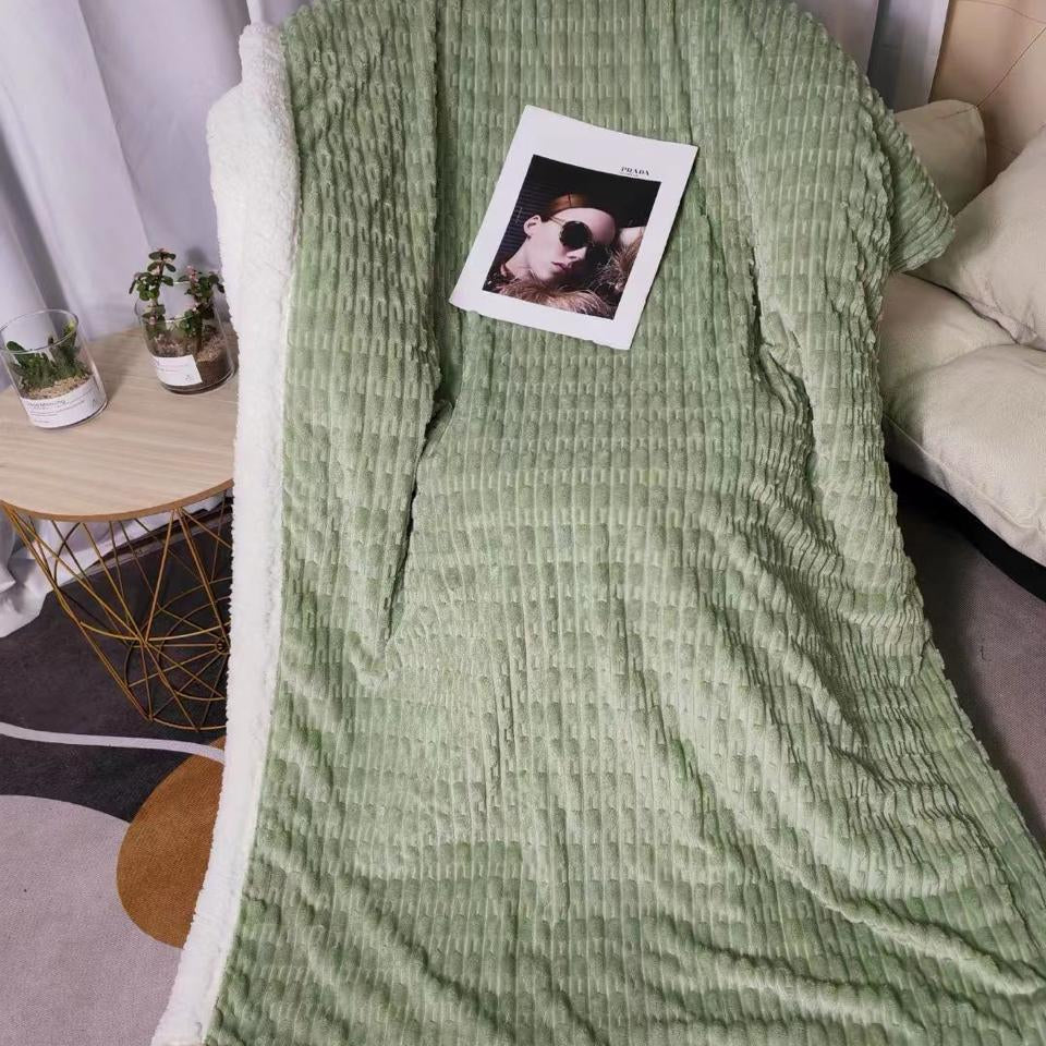 All Seasons Double Bed Sherpa Throw Blankets