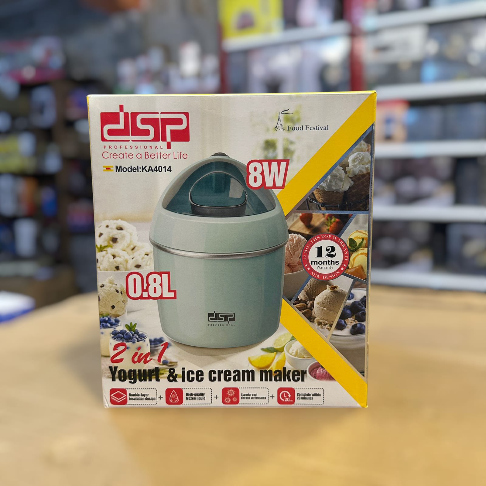 DSP 2 In 1 Yogurt & Ice Cream Maker -4014