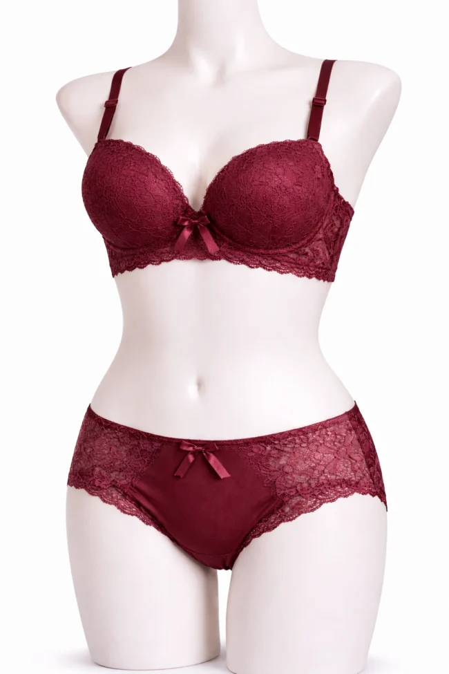 Lace Bra & Panty Set | Push-Up Lingerie Set for Women