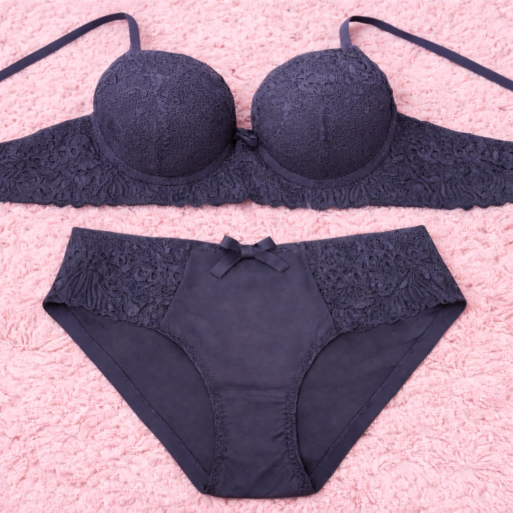 Padded Lace Bra & Panty Set - Image 5