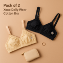 Pack of 2 Daily Wear Cotton Bra